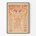 Vintage poster van kunsttentoonstelling in het moderne museum