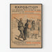 Tentoonstellingsposter over de Duitse misdaden van 1917 - historische muursticker