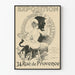 Vintage poster tentoonstelling schilderijen en tekeningen A. Willette