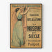 Vintage poster tentoonstelling Vrouwenkunst Palais de l'Industrie