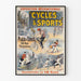 Vintage poster internationale tentoonstelling Fietsen & Sport