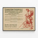 Vintage poster nationale tentoonstelling gewonde en gevangen artiesten 1915 — ingelijst kunstwerk aan de muur