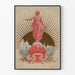 Vintage poster van de Burgemeestersbijeenkomst van Frankrijk 1900 Wereldtentoonstelling