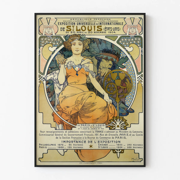 Art Nouveau Poster Wereldtentoonstelling St. Louis 1904