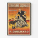Vintage poster van Javel-extract van Le Coq Gaulois - Chemische reclame R. Guichard Bordeaux