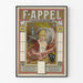 Vintage poster lithografie 1887 Drukkerij F. Appel Parijs