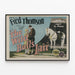 Vintage poster van Fred Thomson en zijn paard Silver King — ingelijst kunstwerk aan de muur