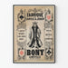 Vintage poster van de Bony Lunéville kaartfabriek