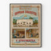 Vintage reclameposter van een Egyptische sigarettenfabriek F. Syrowatka