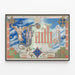 Betoverende decoratieve poster Faith met gotische lettertype — ingelijst kunstwerk aan de muur