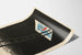 Vintage wandposter veiligheid ladder en openingen