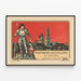 Vintage poster tentoonstelling brandweerlieden St. Gallen 1910 — ingelijst kunstwerk aan de muur