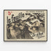 Vintage poster La Feuille door Zo d'Axa en Steinlen — ingelijst kunstwerk aan de muur