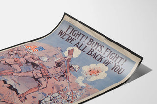Vintage Militair Poster « Vecht! Jongens, Vecht! »
