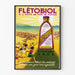 Vintage poster Flétobiol Vitamines A B C D levertraanolie