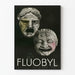 Vintage poster van theatervoorstellingen Fluobyl