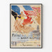 Historisch wanddecoratie poster van de Frans-Amerikaanse beurs in Saint-Sulpice 1917