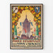 Vintage poster van de Wijnbeurs van Alsace in Colmar 1948
