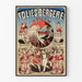 Vintage poster Folies Bergère De Pile van de Kalief