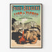 Vintage poster Folies Bergère Lion and Tigers by Trainer Edwards Williams