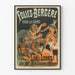 Vintage poster Folies Bergère met leeuwen en leeuwinnen door Mr Belliam