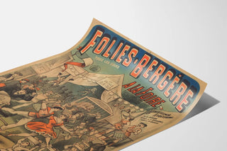 Vintage poster Folies Bergère op de Kermis - Artistieke wanddecoratie