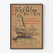 Historisch decoratief poster Voor de vrijheid van de zee