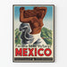 Vintage toerposter Mexico Voor dezelfde overwinning