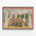 Vintage poster Forepaugh & Sells Brothers Great Shows - Optocht bij de Arc de la Victoire — ingelijst kunstwerk aan de muur