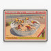 Vintage Circus Poster Forepaugh & Sells Brothers - De 7 Wonder Wheel Whirls — ingelijst kunstwerk aan de muur