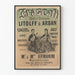Vintage poster van Frascati concerten en bals met dirigenten Litolff & Arban