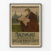 Vintage poster vrouwenkunst tentoonstelling moeder en kind