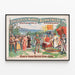 Vintage poster Frederick Warde's Runnymede – Robin Hood daagt koning Jan uit — ingelijst kunstwerk aan de muur