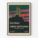 Vintage poster Fritz Philippi - Adam Notmann, silhouet van een kasteel bij zonsondergang