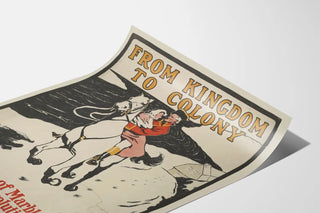 Vintage poster Van Koninkrijk tot Kolonie - Historisch romance van Mary Devereux