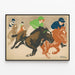Vintage poster van paardenraces Fruhjahrs Rennen — ingelijst kunstwerk aan de muur