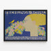 Decoratieve Art Nouveau Poster - Frühling Schau 1914 — ingelijst kunstwerk aan de muur