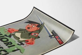 Historisch propagandaposter Fuori I Tedeschi