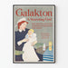 Vintage poster Galakton, voedzame voeding voor baby's en moeders
