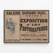Tentoonstellingsposter voor fotografische kunst Galerie Durand-Ruel 1895 — ingelijst kunstwerk aan de muur