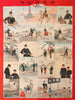 van het bordspel en dobbelsteenillustratie Sugoroku L'Esprit guerrier - Ogata Gekkō — weergave van het kunstwerk