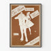 Vintage poster van Gay Pierrot met illustratie van Pierrot en Columbine