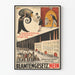 Vintage Duitse politieke poster over werkloosheid en crisis