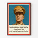 Vintage Poster van Generaal Douglas MacArthur, commandant van de Pacifische Vloot