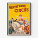 Vintage Circus Gentry Bros. poster met Miss Louise Hilton