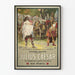 Vintage poster van een foto van Julius Caesar en zes partijen