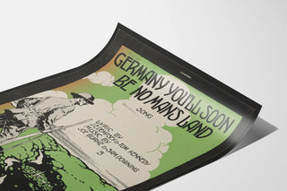 Vintage muurposter Duitsland Je bent binnenkort geen Man's Land meer