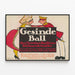 Vintage poster van de Ball van de Berlijnse toneelkunstenaars 1914 — ingelijst kunstwerk aan de muur
