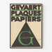 Vintage geometrische poster Gevaert platen papier