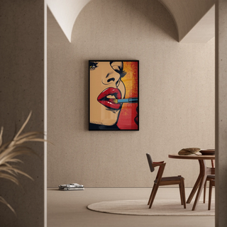 Pop Art Affiche - Lippenstift